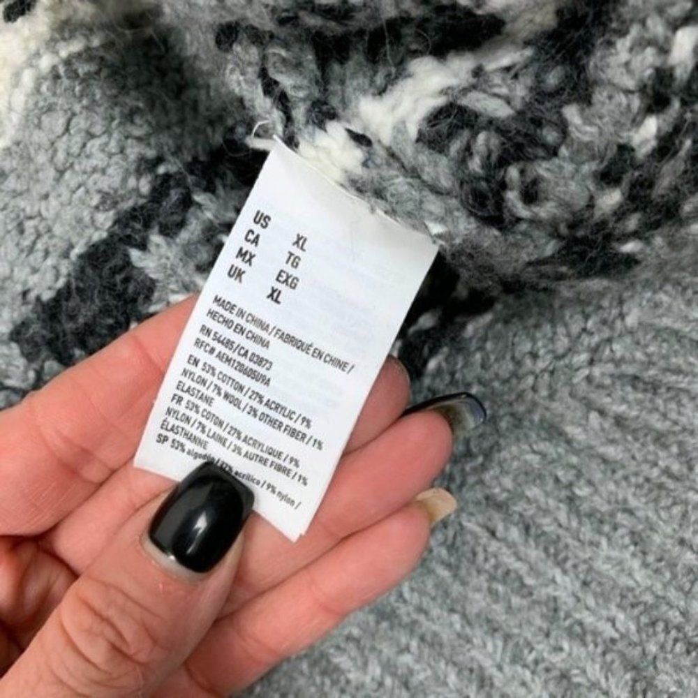 American Eagle Nordic Crew Neck Pullover Sweater - Picture 6 of 11